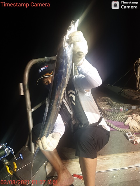 2021. 08. 03 ★젊은선장 "심선장" [보디가드호] 왕갈치 조황입니다