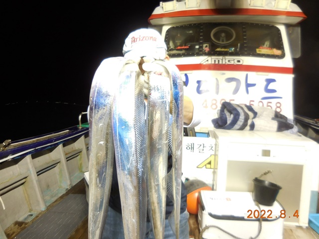 2022. 8.03 ★ 젊은선장 "심선장" 왕갈치 조황입니다.. <<자리여유>>