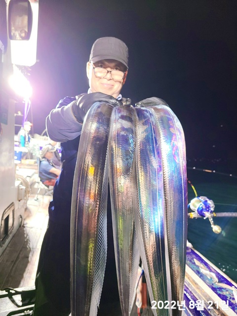 2022. 08. 20. ★ 젊은선장 "심선장" [진도권] 왕갈치 조황입니다. <<자리여유 >>