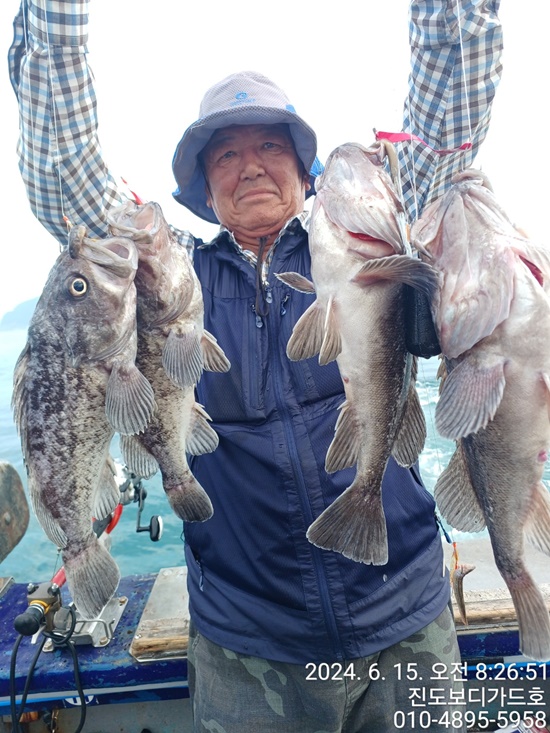 #진도보디가드호 #심선장 #왕우럭+왕열기 씨알 좋고 쿨러 가득한 조황